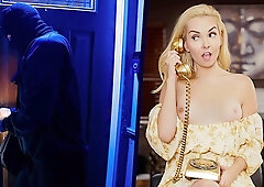 Sexy Mature Woman in Lingerie Blindfolded and Fucked Hard by Masked Intruder