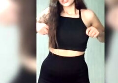 hawt brunette hair shows off her shape