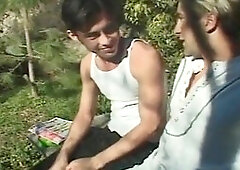 Hung stud Paul Morgan ass fucks in steamy gay film