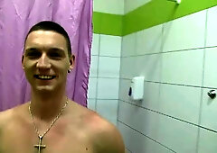 Slutty Czech dude begging for a hot facial