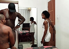 My wifey caught me deep-throating, she told me to give it to the black dude and of course I served