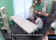 Medic gives czech bonde beauty wet panties - czech sex