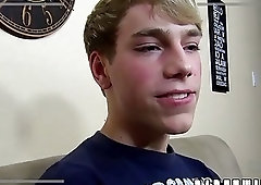 Twink films fucking his partner bareback after being sucked off