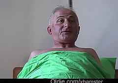 buxom youthfull nurse poking sick old man for cock health