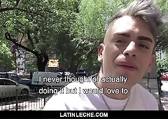 LatinLeche - Wavy Haired Fellow Fellates A Big Latino Fuckpole