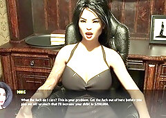 Steamy brunette takes center stage in an erotic visual novel adventure