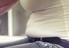 Como en los vaqueros con el cinturón #barriga #comer