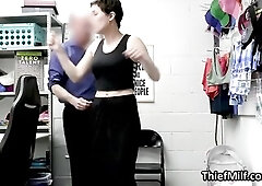 It appears to be like this babe was about to steal some beautiful admirable chunk of money from the safe, but luckily for the store owner this babe go