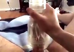 Using my fleshlight with a vibrator in my ass