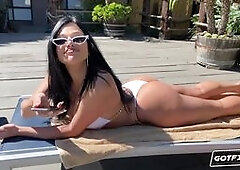 GOT FILLED - Big Ass Big Tits Mona Azar Makes a Mess