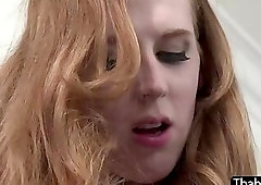 Slender ts Shiri Allwood orgasmic solo masturbation show