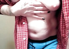 FTM Shy Country Male Solo Masturbation