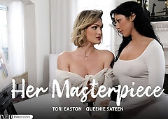 Queenie Sateen And Tori Easton In Her Masterpiece
