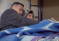 Young dude has an erection so he calls his daddy to solve it