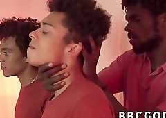 Ebony jock is raw fucking barely legal guys in threesome