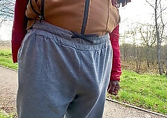 Filthy conversing with my schlong wagging, even when it is too cold.