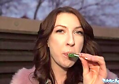 Chanel Kiss  sucker is taken from behind after giving a worldclass blowjob