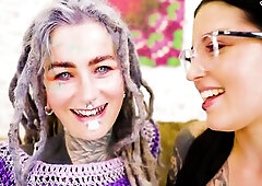Inked Girl Takes ATM Trio