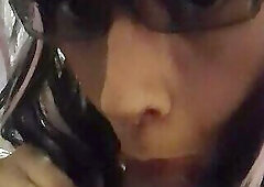 Mexican Crossdresser slut oral sex (soy travesti mexicana)