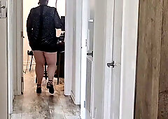 Voluptuous blonde PAWG facesits her office employee before getting creampied