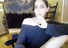 Sissy Self Banging & Cum