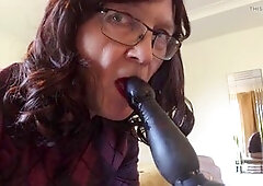 Anal toy, sex toy, homemade crossdresser