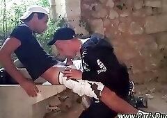 Euro fetish amateur sucks cock