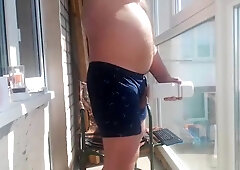 Hot Perv Jo At The Window