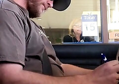 Hands-Free Public Cum: Daddy's Bank Adventure