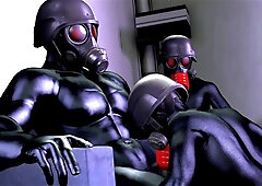 Muscle Spandex Drone Tormentor Growth Idolize Toon