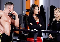 Shalina Devin and Chloe Lamour are enjoying hardcore fuck in FFM style