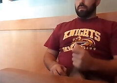Bearded Bro Public Jerk Off in A Coffee Shop 3