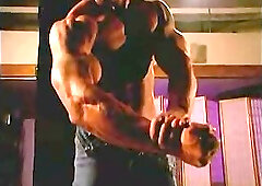 Tony Defina Partially Stripping And Flexing and Posing