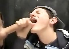 Britlads glory hole cum