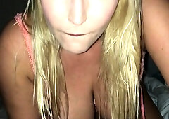 Mexicana blowjob with her big boobs