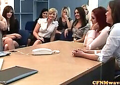 CFNM handjob loving bitches