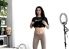 This babe was a bit shy and concerned about her 1st porn casting. That babe very much wanted to make a worthy 1st impression and become a well paid po