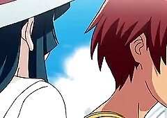 Cartoon shemale gives her boyfriend a handjob before being fucked