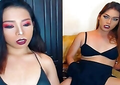 Sexy Shemales Having Nice Hot Webcam Show