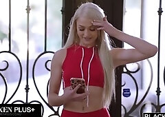 Morgan loves her dudes LARGE. And that babe’s not getting attention at home, so that babe’s glad to flirt with a chap from the gym. But when this 