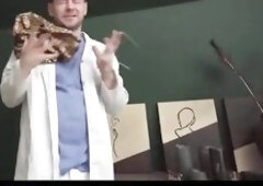 Hawt GILF, Billie Star is feeling lustful, so this babe calls the doctor asking him to cum over