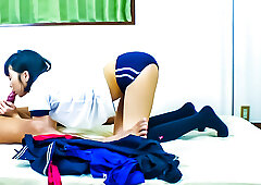 Dildo deep into Yuri Sakurai's tight & warm shaft hole