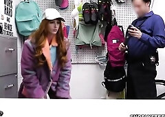 Alex just craves to spice up her sex life with her fiance, so that babe steals some underware to celebrate her anniversary with the intent of returnin