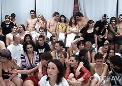 Look at the mass of amateur couples fucking, and most beautiful Czech girls and mature women in a totally authentic mega swinger. This event made hist