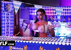 Horny Guy Fucks Busty Girl After Sneaking Into Adult Bar on Her Birthday Bash