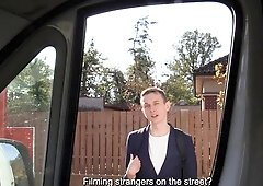 Czech Hunter: I Lured Him with My Van, Now I Want His Ass