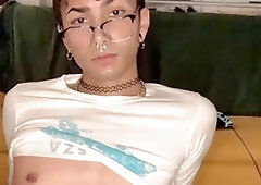 Playing with a toy in my beloved thong: a wild adventure!