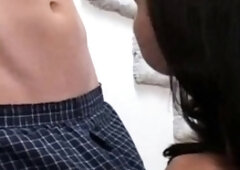 Beauty brunette teen fuck huge toy