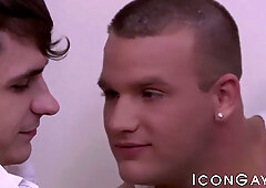 Tattooed Brandon Wilde rides my dick to get a good anal plowing