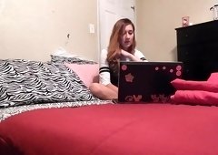 college girl watching porn